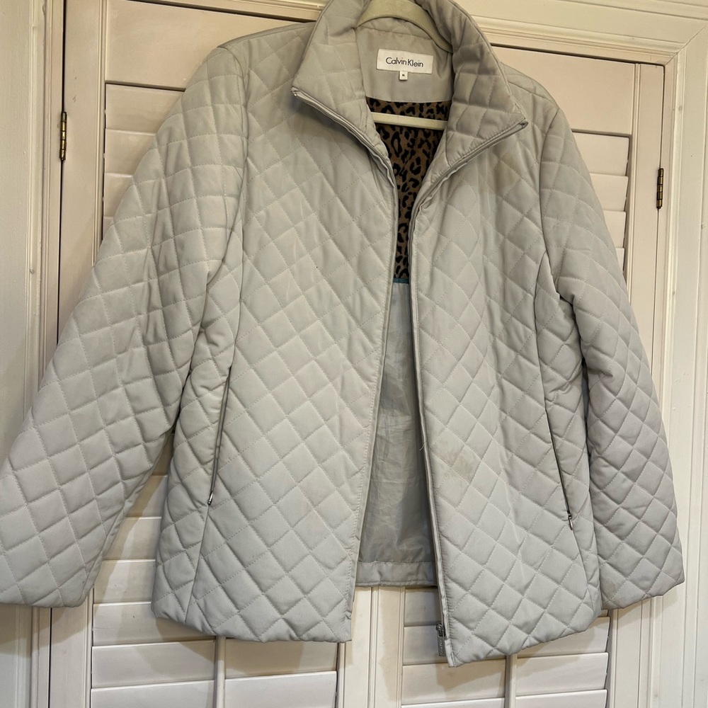 Calvin Klein Women's Tan Quilted Jacket